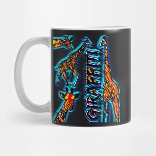 Giraffiti Cute Giraffe Graffiti African Animal Street Art Mug